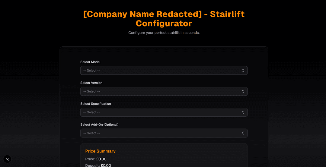 Stairlift Calculator